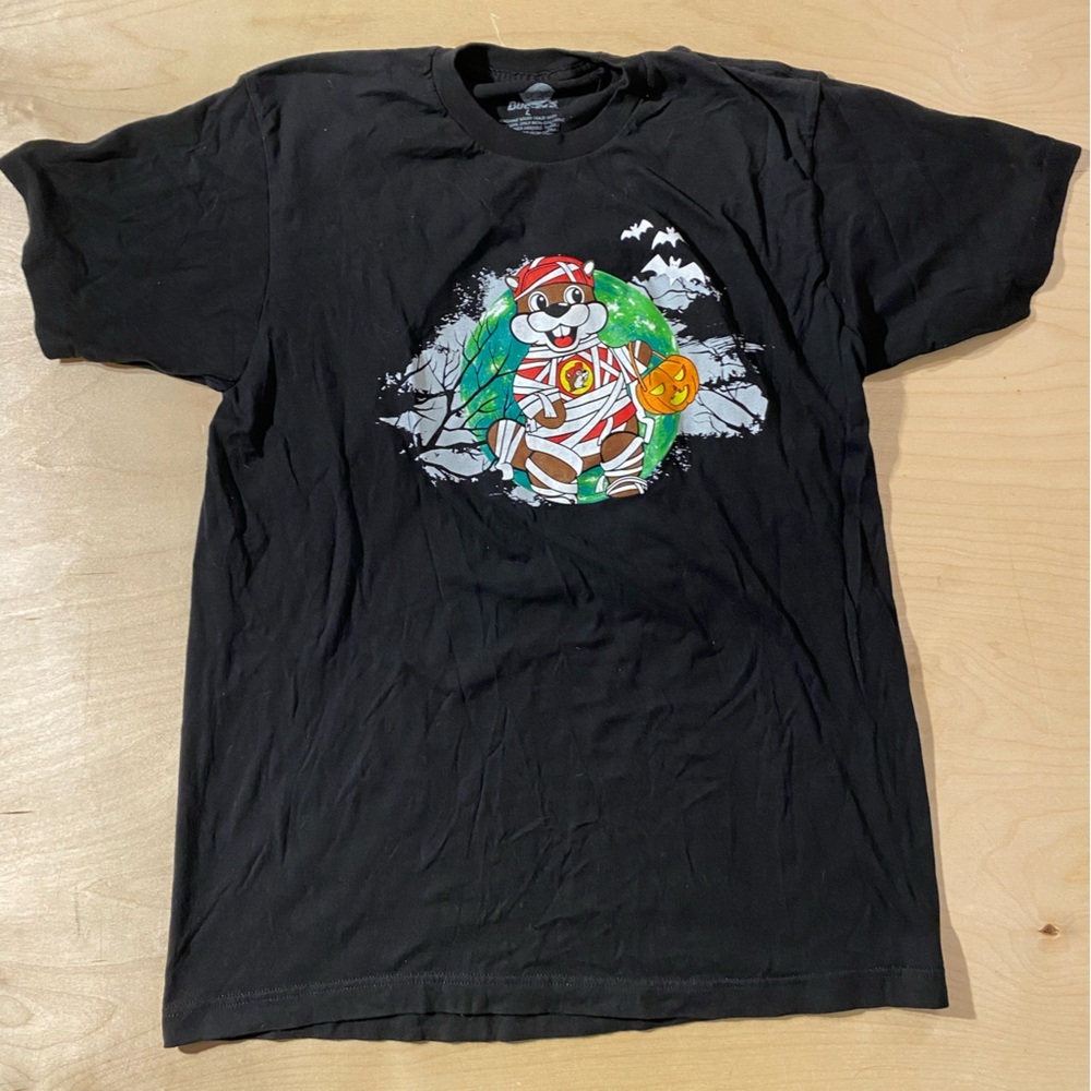 BUC-EE’S Boo Crew Black Graphic T-Shirt Large (EX)